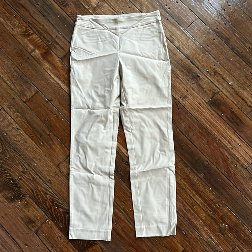 Charter Club Cambridge Skinny Pull-On Tummy-Control Pants Sedona Dust